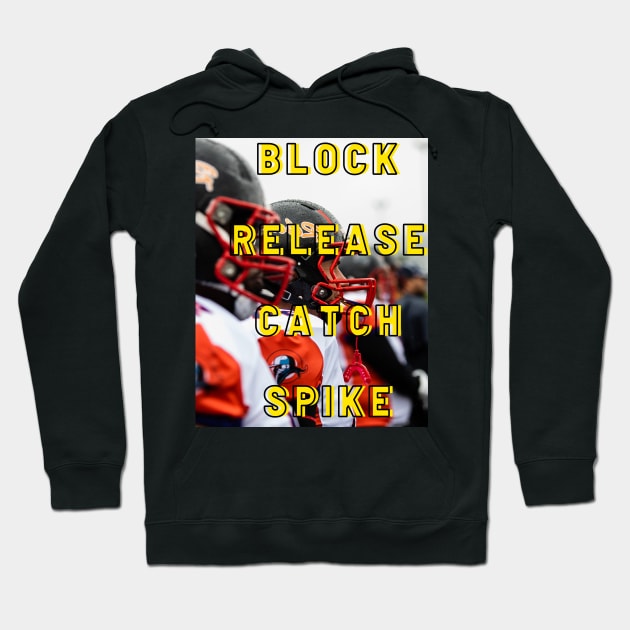 Block Release Catch Spike Hoodie by BRIJLA